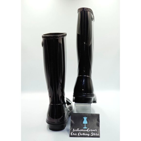 UGG Women's Eggplant Shaye Tall Glossy Waterproof Rain Boots Size 11 2519 - Picture 11 of 16